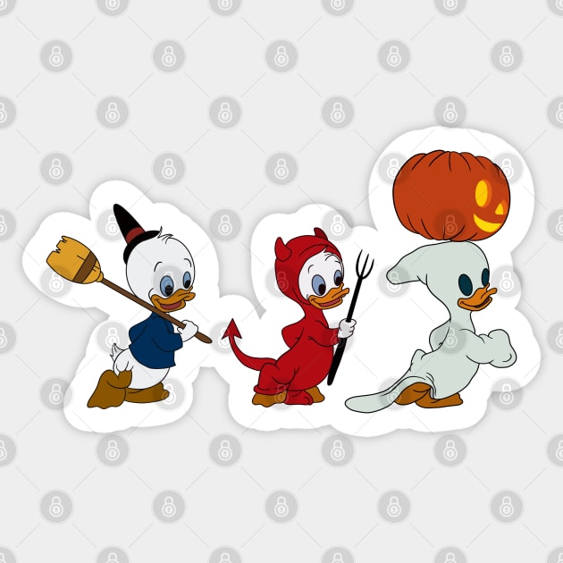 Trick or Treating Nephews Sticker by JC Tees